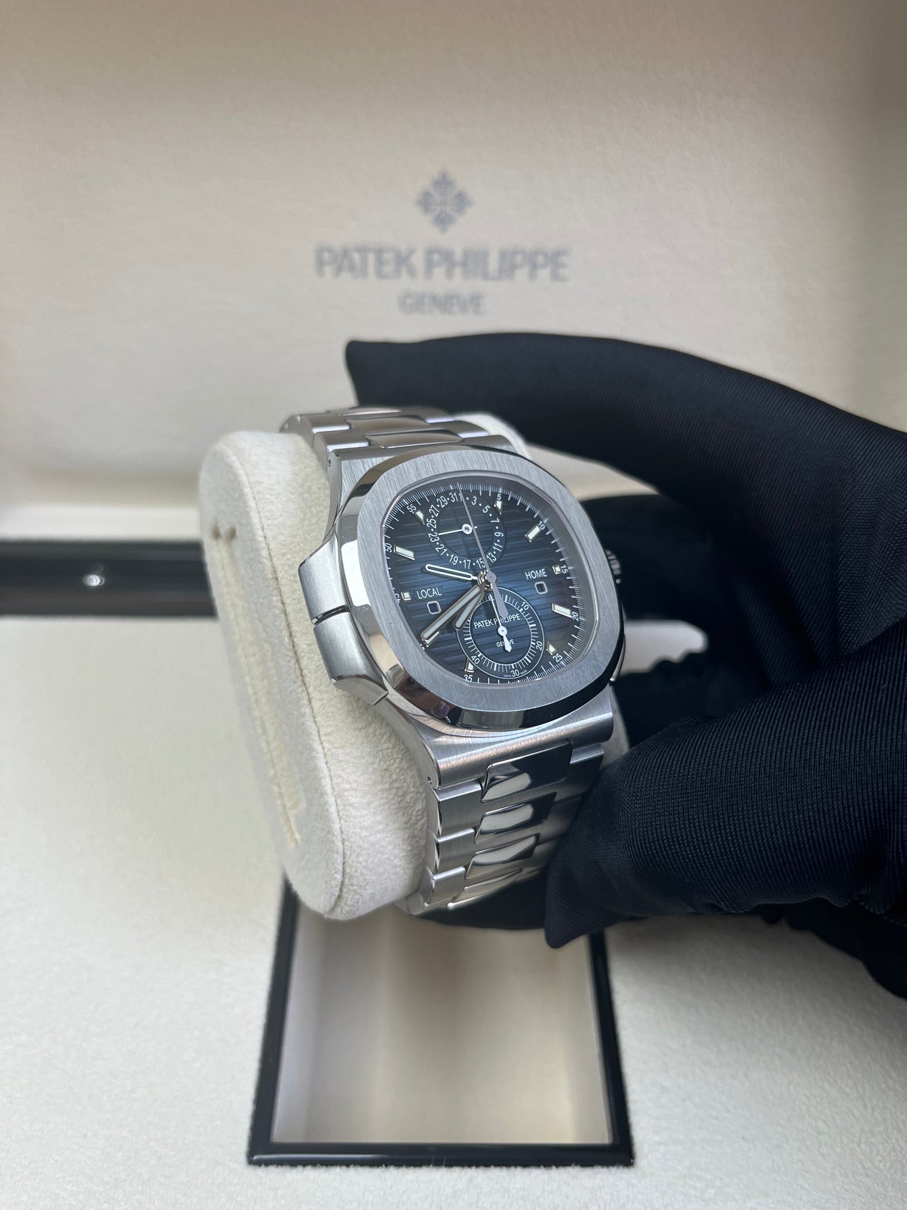 Nautilus Travel Time Chronograph Blue Dial 5990/1A-011