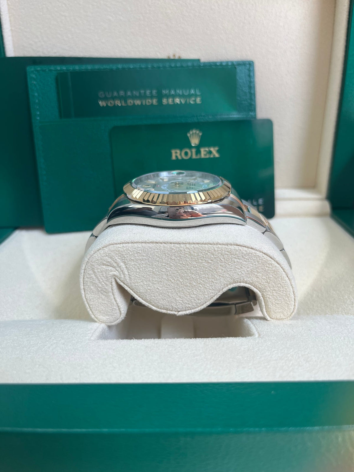 Sky-Dweller Two-Tone Yellow Gold White Dial