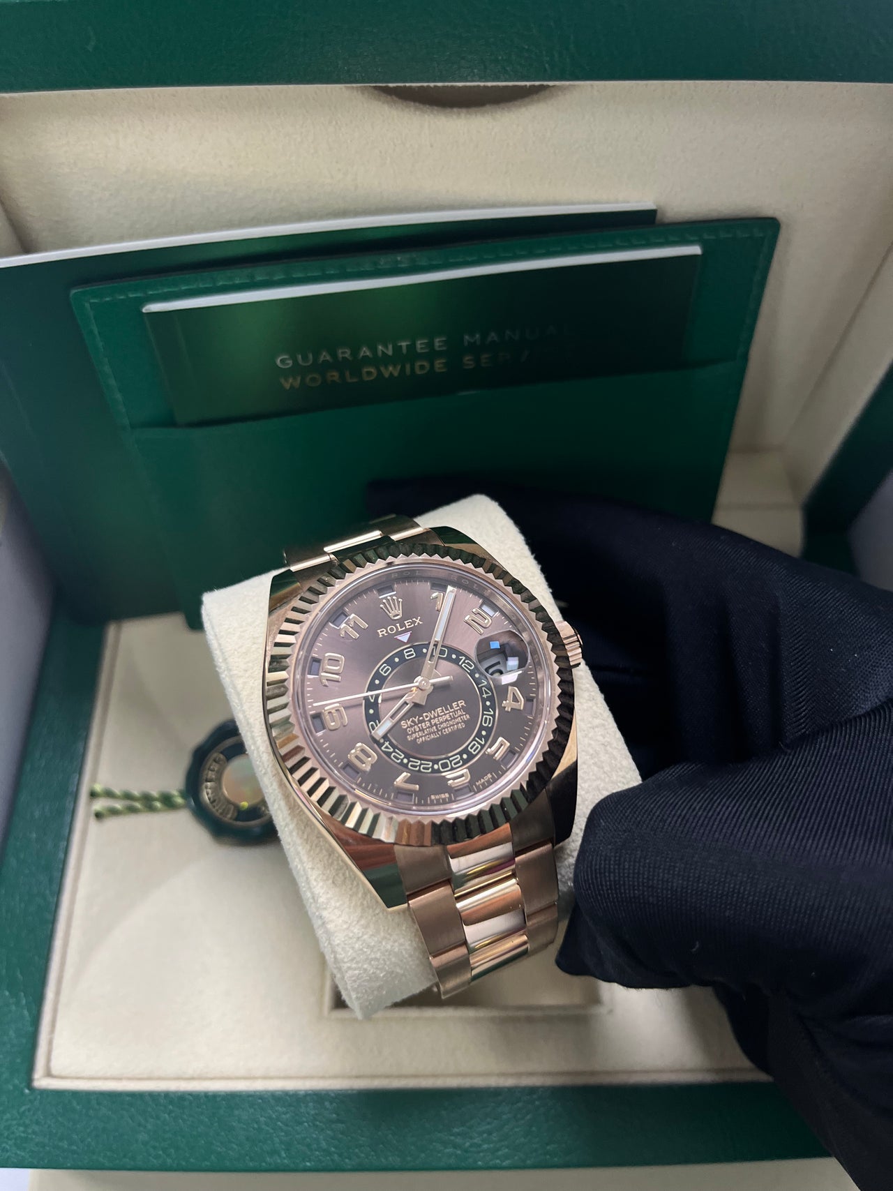Sky-Dweller Everose Chocolate Sunray Arabic Dial