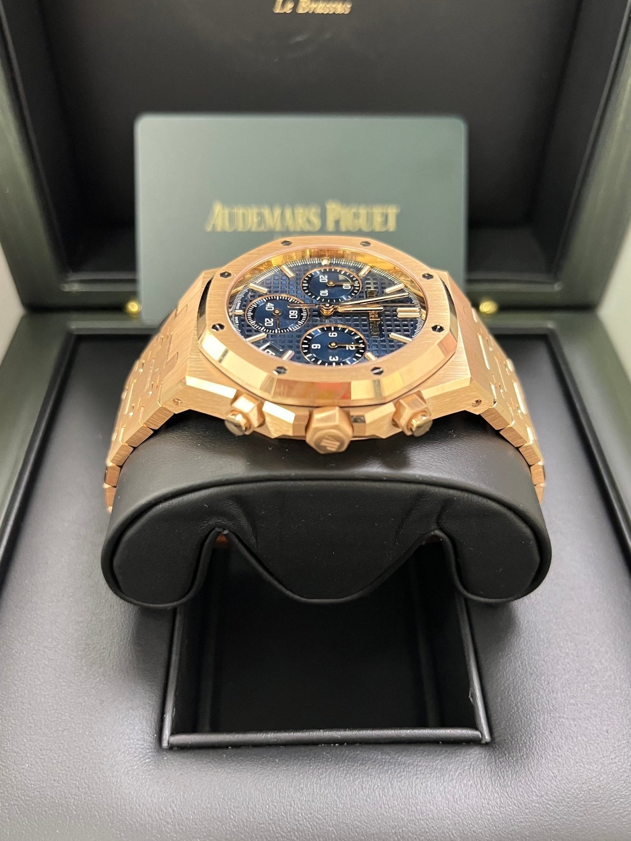 Royal Oak Chronograph 41 Rose Gold Blue Dial