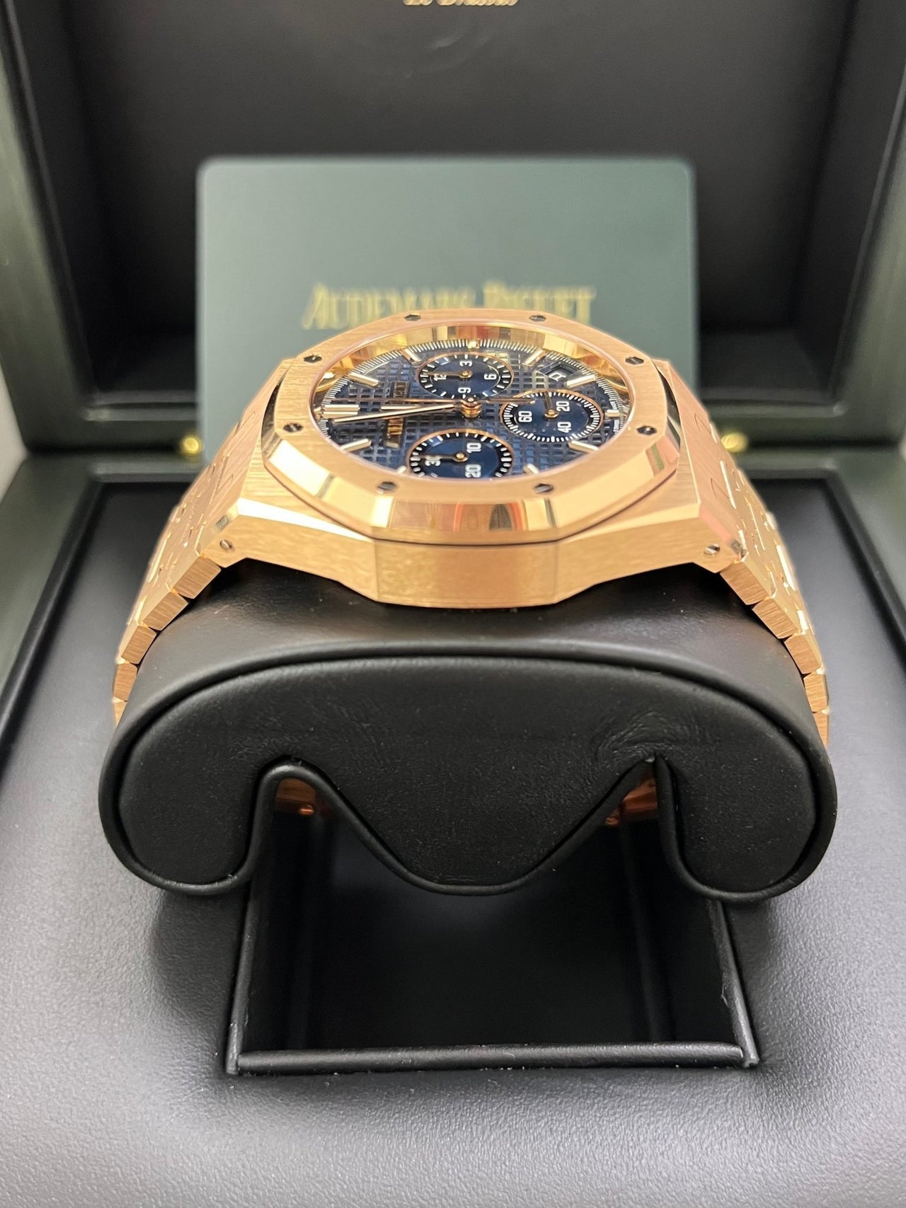 Royal Oak Chronograph 41 Rose Gold Blue Dial