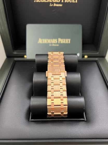 Royal Oak Chronograph 41 Rose Gold Blue Dial