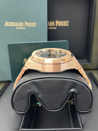Royal Oak Chronograph 41 Rose Gold Green Dial