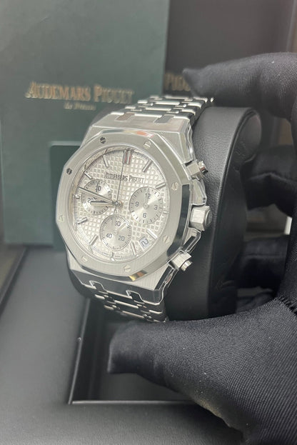 Royal Oak Chronograph 41 Steel White Dial