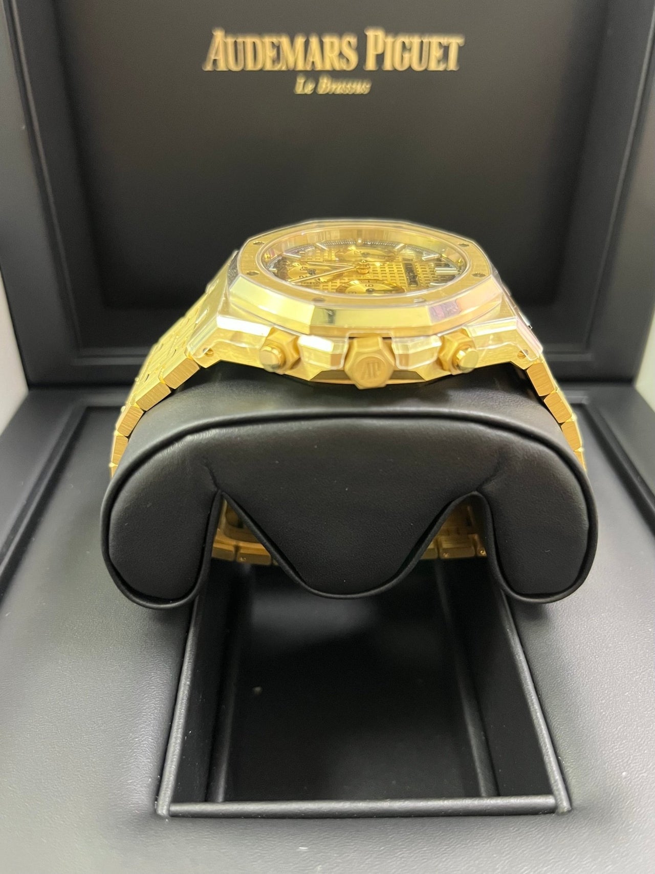 Royal Oak Chronograph 41 Yellow Gold Smoked Champagne