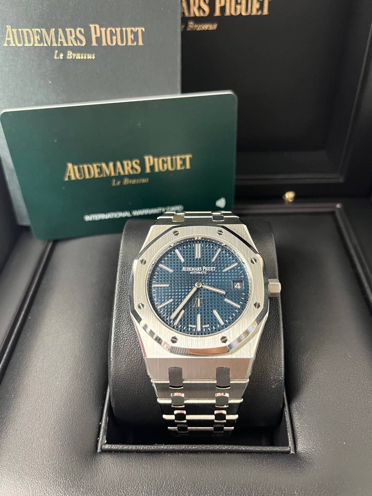 Royal Oak Jumbo Extra-Thin 39 Steel Blue Dial
