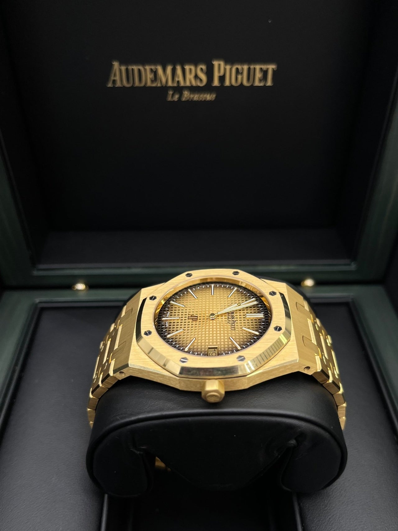 Royal Oak Jumbo Extra-Thin 39 '50th Anniversary' Smoked Gold