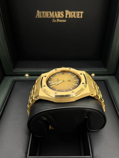 Royal Oak Jumbo Extra-Thin 39 '50th Anniversary' Smoked Gold
