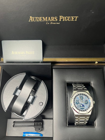 Royal Oak Perpetual Calendar 41 Steel Blue Dial