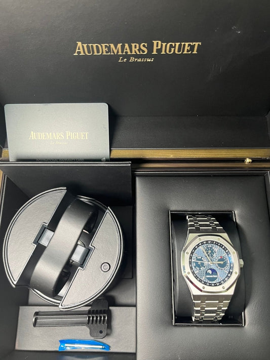 Royal Oak Perpetual Calendar 41 Steel Blue Dial