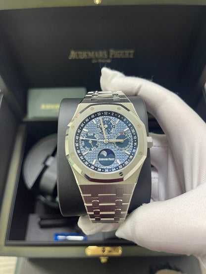 Royal Oak Perpetual Calendar 41 Steel Blue Dial