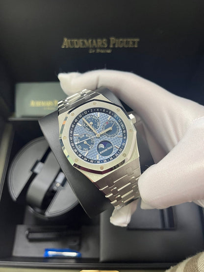 Royal Oak Perpetual Calendar 41 Steel Blue Dial