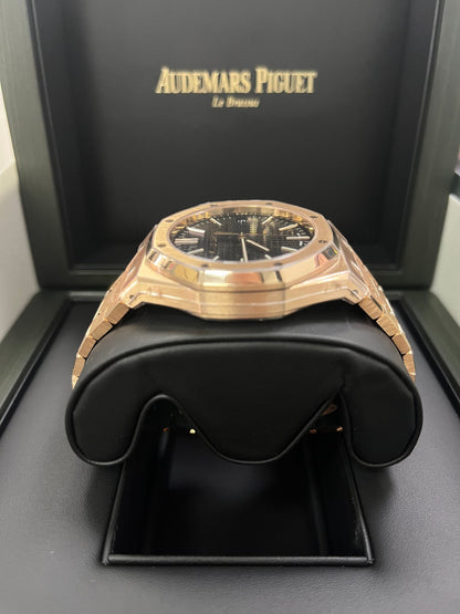 Royal Oak Selfwinding 41 Rose Gold Black Dial