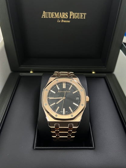 Royal Oak Selfwinding 41 Rose Gold Black Dial