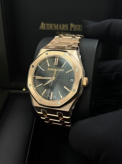 Royal Oak Selfwinding 41 Rose Gold Black Dial