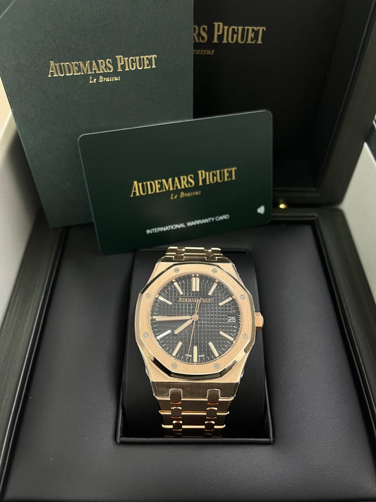 Royal Oak Selfwinding 41 Rose Gold Black Dial