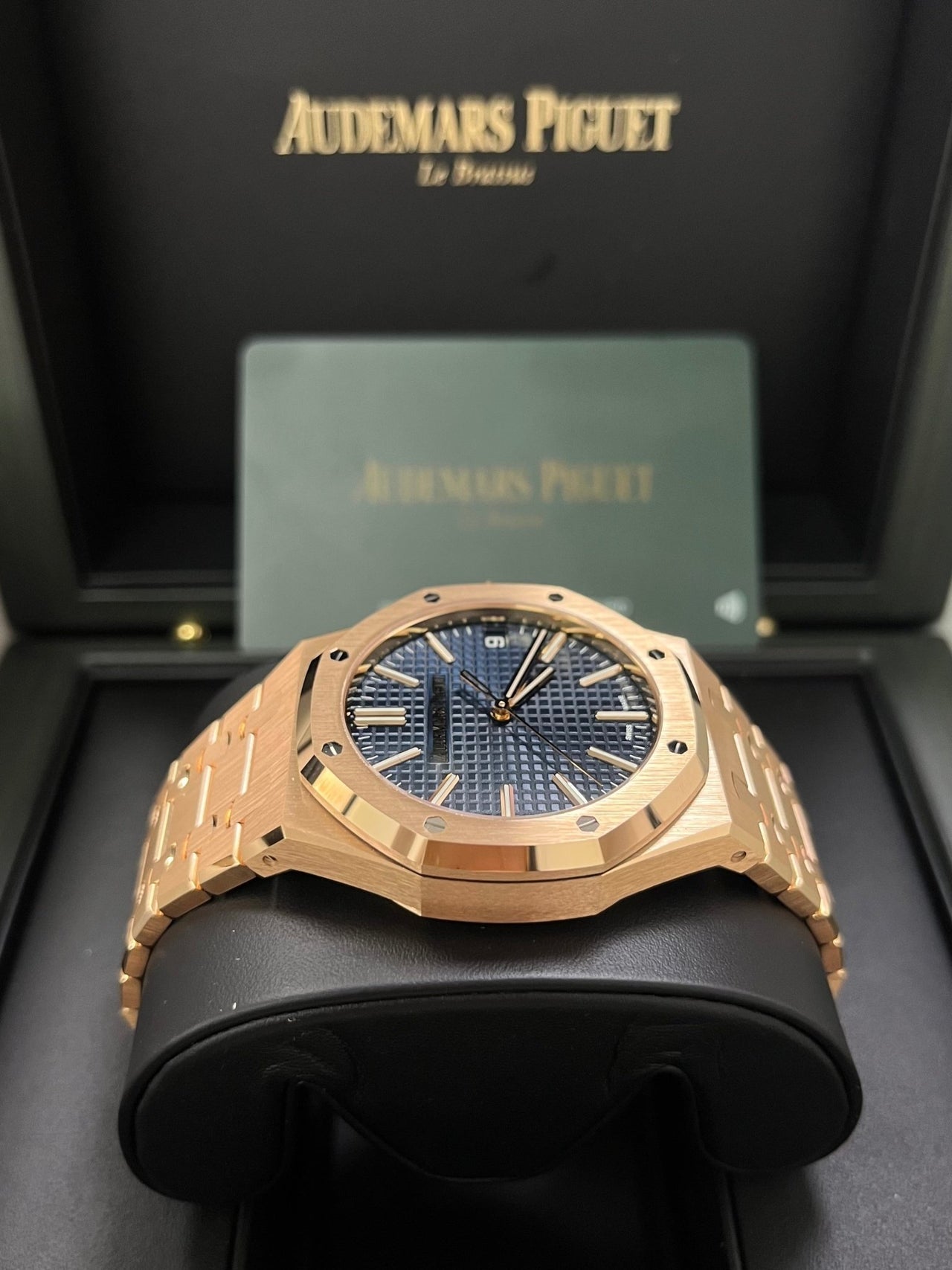 Royal Oak Selfwinding 41 Rose Gold Blue Dial