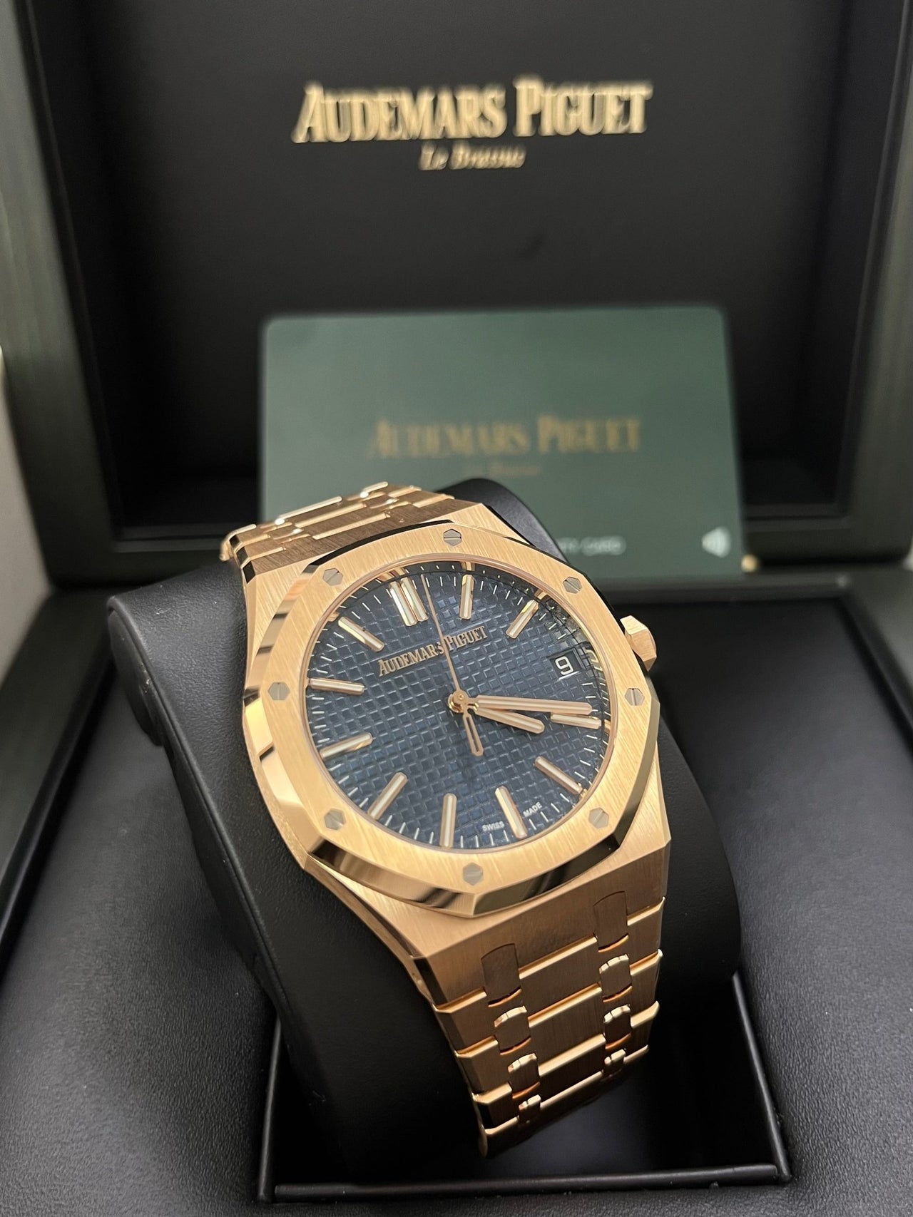 Royal Oak Selfwinding 41 Rose Gold Blue Dial