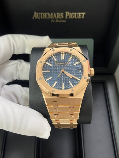 Royal Oak Selfwinding 41 Rose Gold Blue Dial