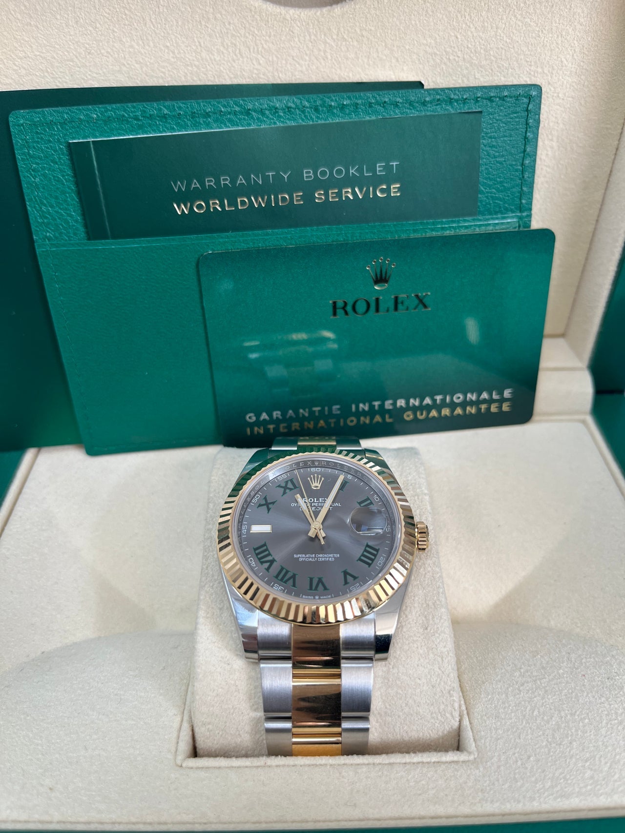 Datejust 41 'Wimbledon' Yellow Gold Oyster