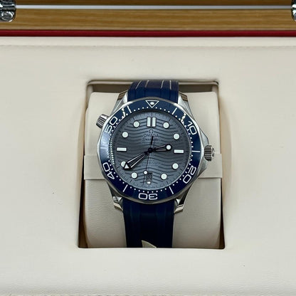 Seamaster Diver 300M Grey Dial Blue Strap