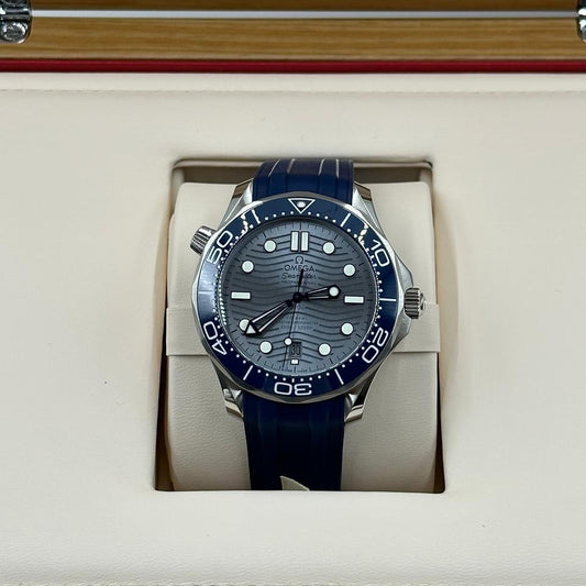 Seamaster Diver 300M Grey Dial Blue Strap