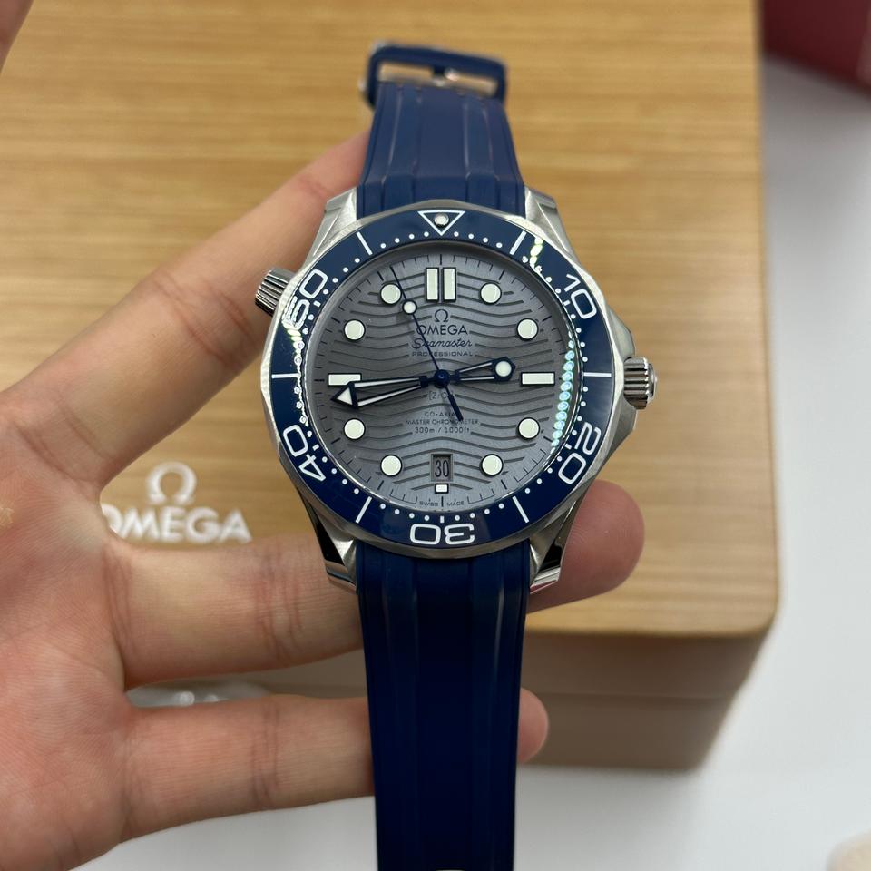 Seamaster Diver 300M Grey Dial Blue Strap