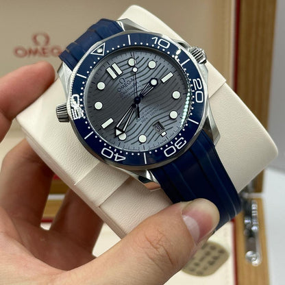 Seamaster Diver 300M Grey Dial Blue Strap