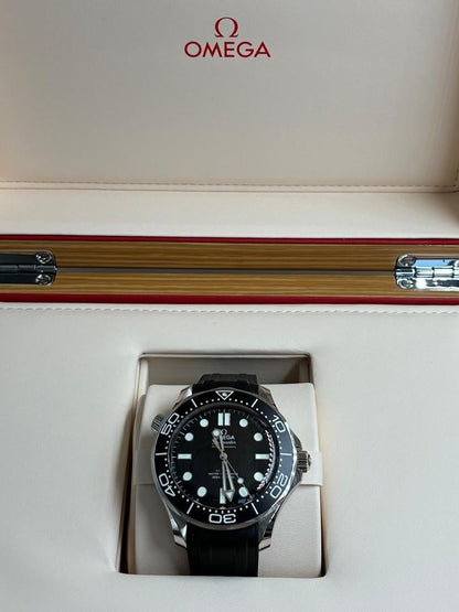 Seamaster Diver 300M Black Dial Rubber