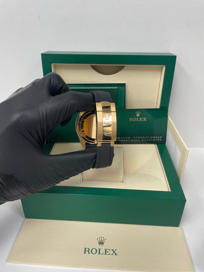 Sky-Dweller Yellow Gold Champagne Dial Oysterflex