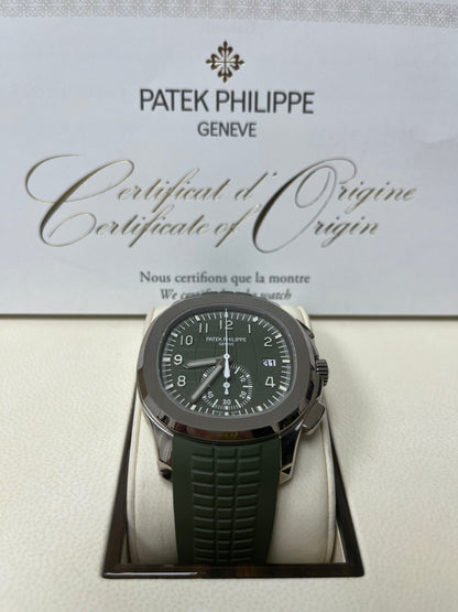 Aquanaut White Gold Green Dial 5968G-010