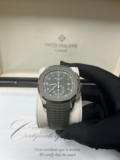 Aquanaut White Gold Green Dial 5968G-010