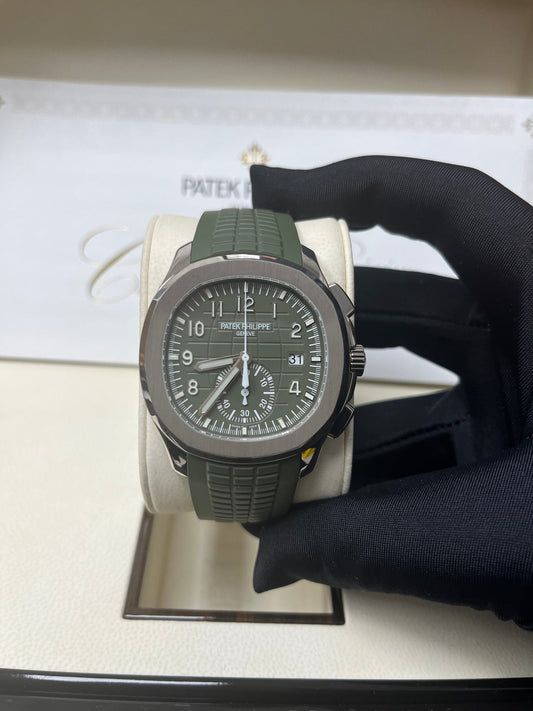 Aquanaut White Gold Green Dial 5968G-010