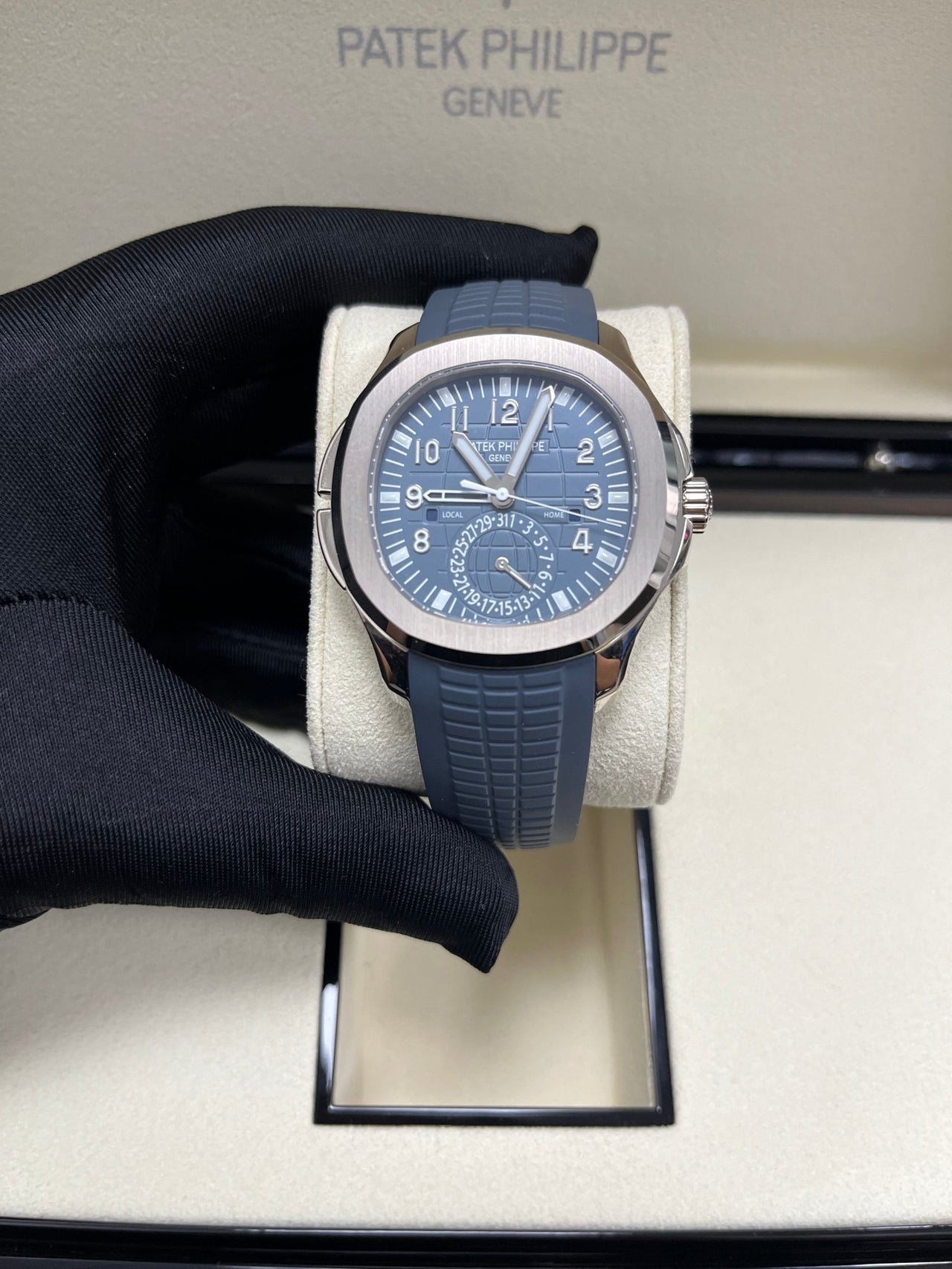 Aquanaut Travel Time White Gold 5164G-001