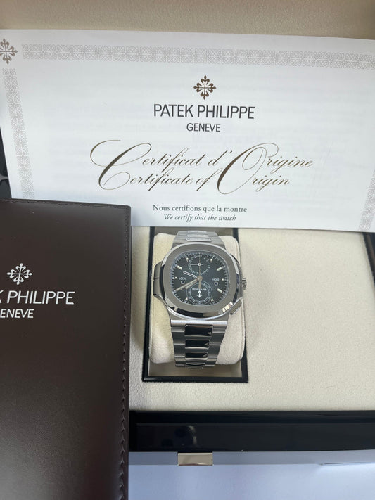 Nautilus Travel Time Chronograph Blue Dial 5990/1A-011
