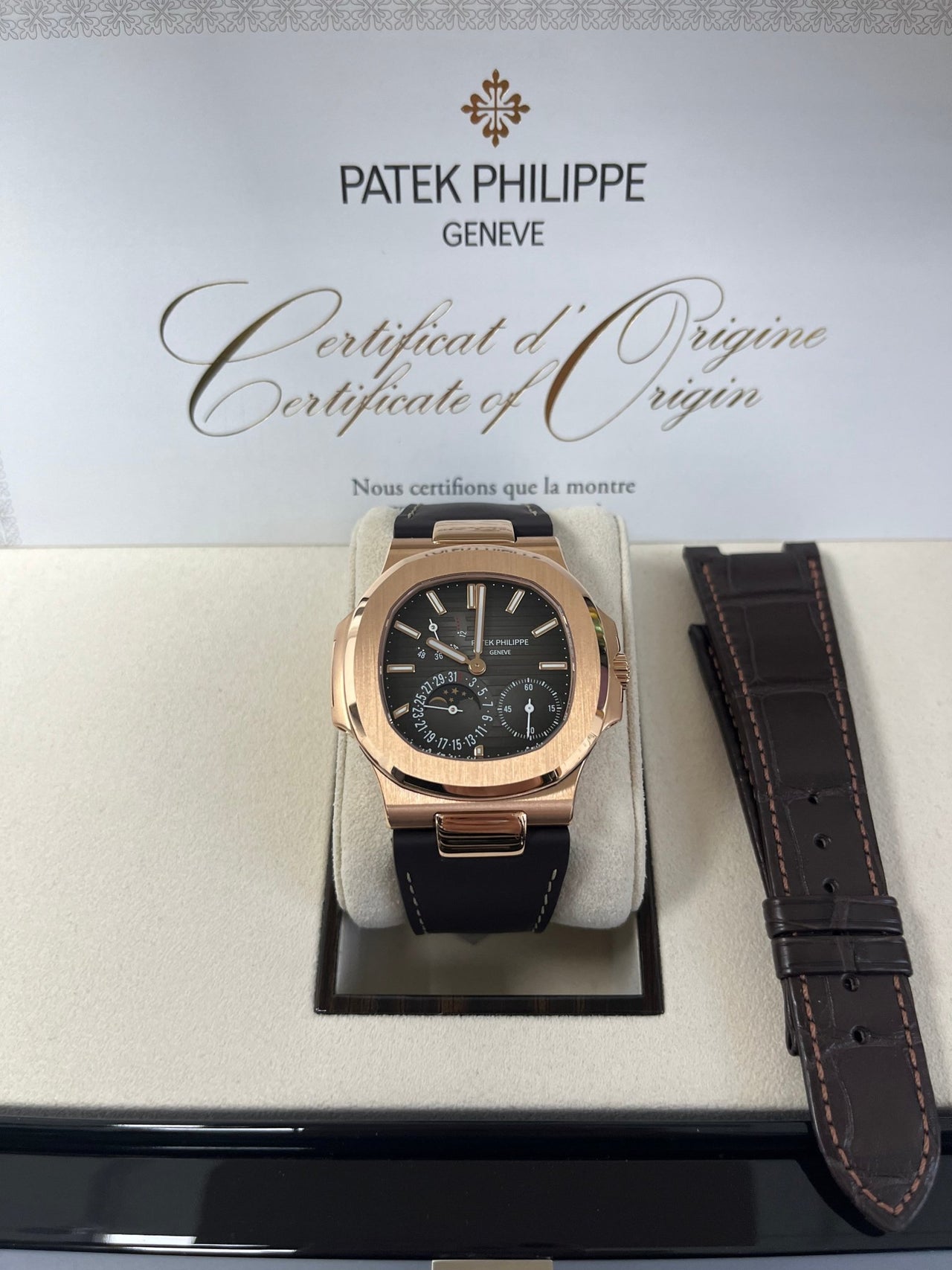 Nautilus Moon Phase Rose Gold 5712R-001