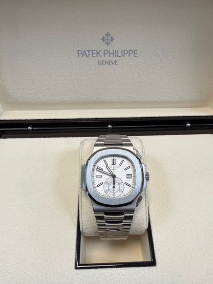 Nautilus Chronograph White Dial 5980/1A-019