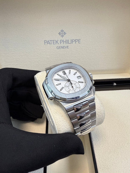 Nautilus Chronograph White Dial 5980/1A-019