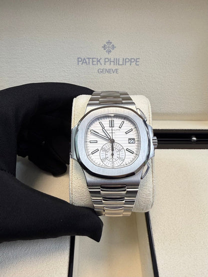 Nautilus Chronograph White Dial 5980/1A-019