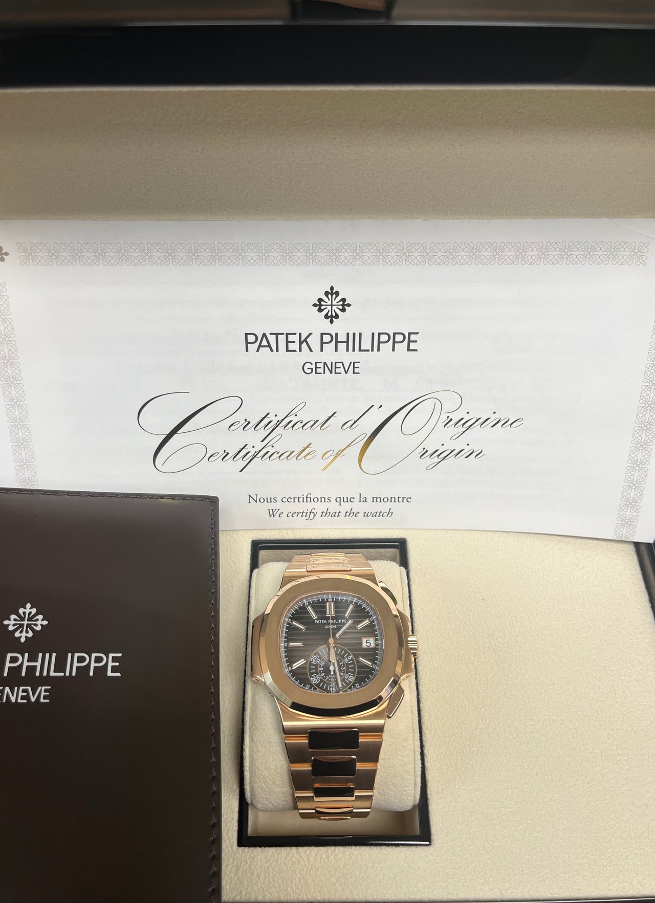 Nautilus Travel Time Chronograph Rose Gold 5990/1R-001