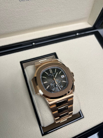 Nautilus Travel Time Chronograph Rose Gold 5990/1R-001