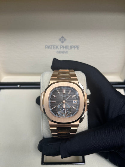 Nautilus Travel Time Chronograph Rose Gold 5990/1R-001