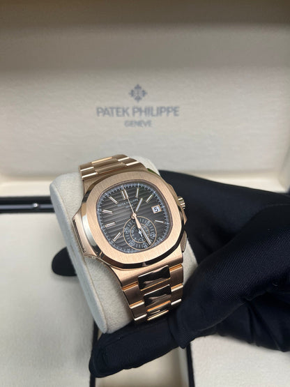 Nautilus Travel Time Chronograph Rose Gold 5990/1R-001