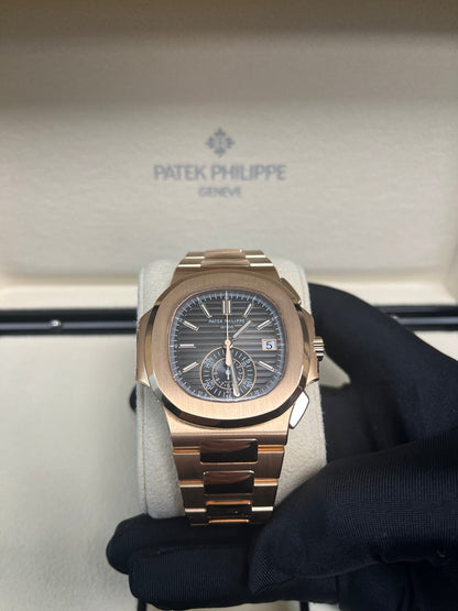Nautilus Travel Time Chronograph Rose Gold 5990/1R-001