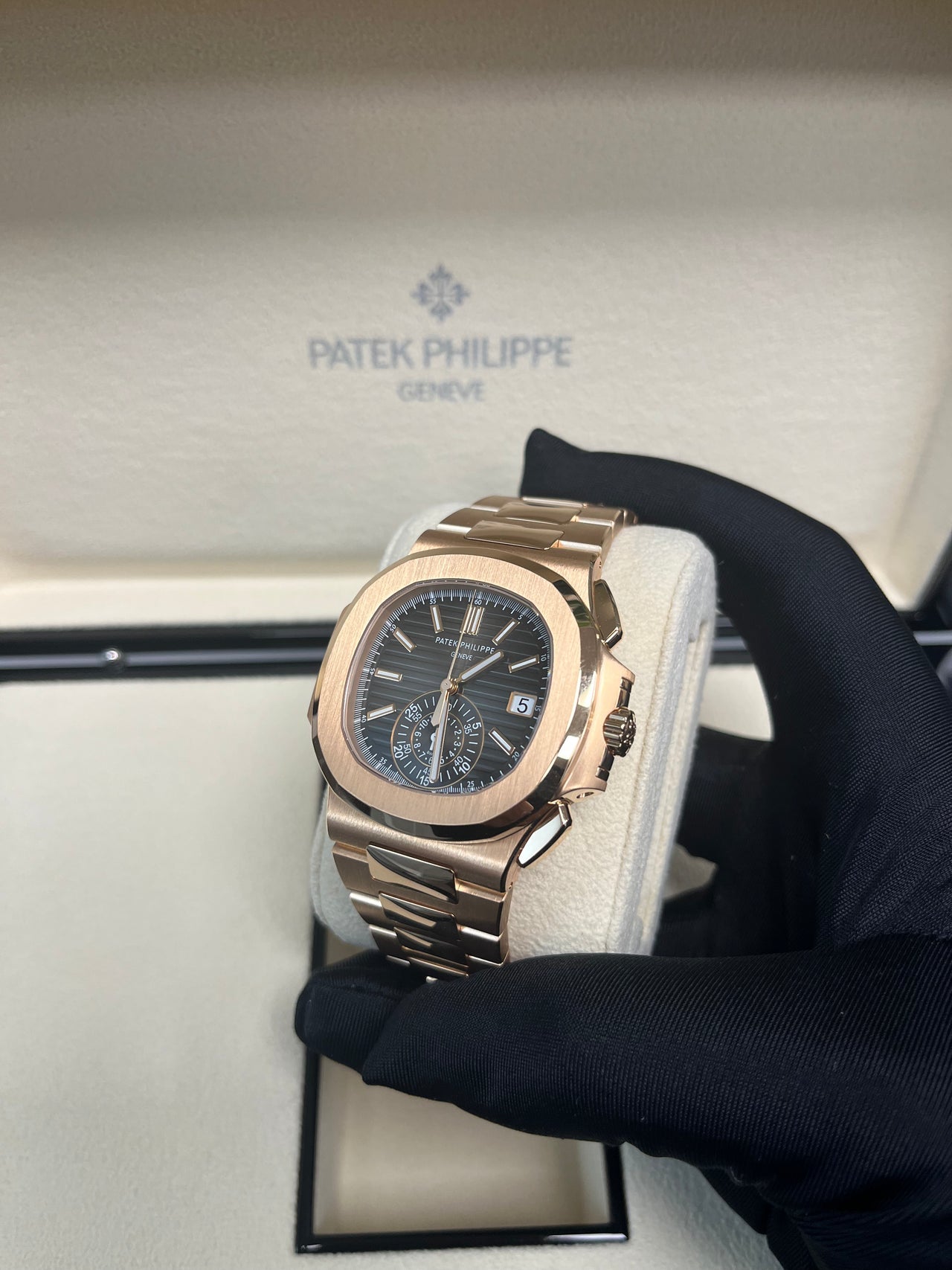 Nautilus Travel Time Chronograph Rose Gold 5990/1R-001