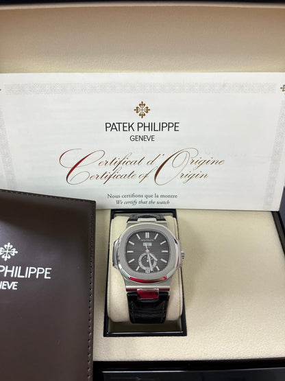 Nautilus Annual Calendar 5726A-001 Leather Strap