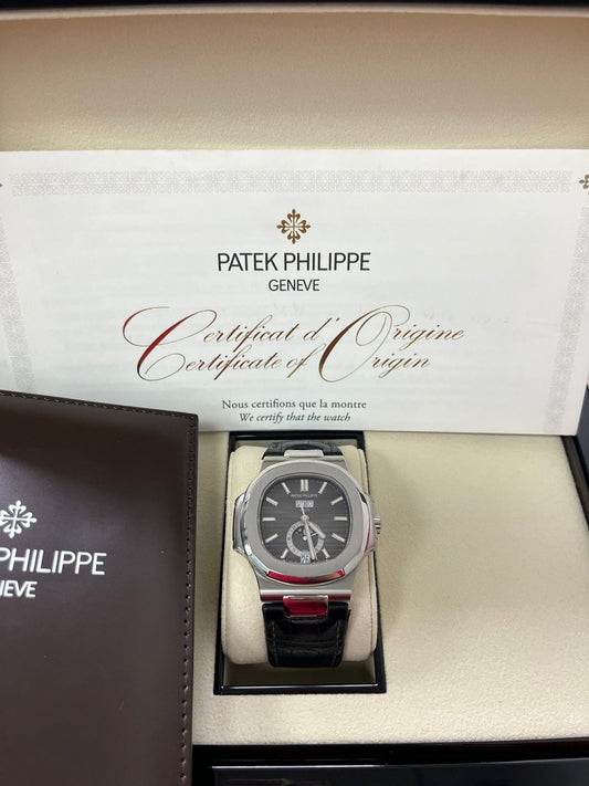 Nautilus Annual Calendar 5726A-001 Leather Strap