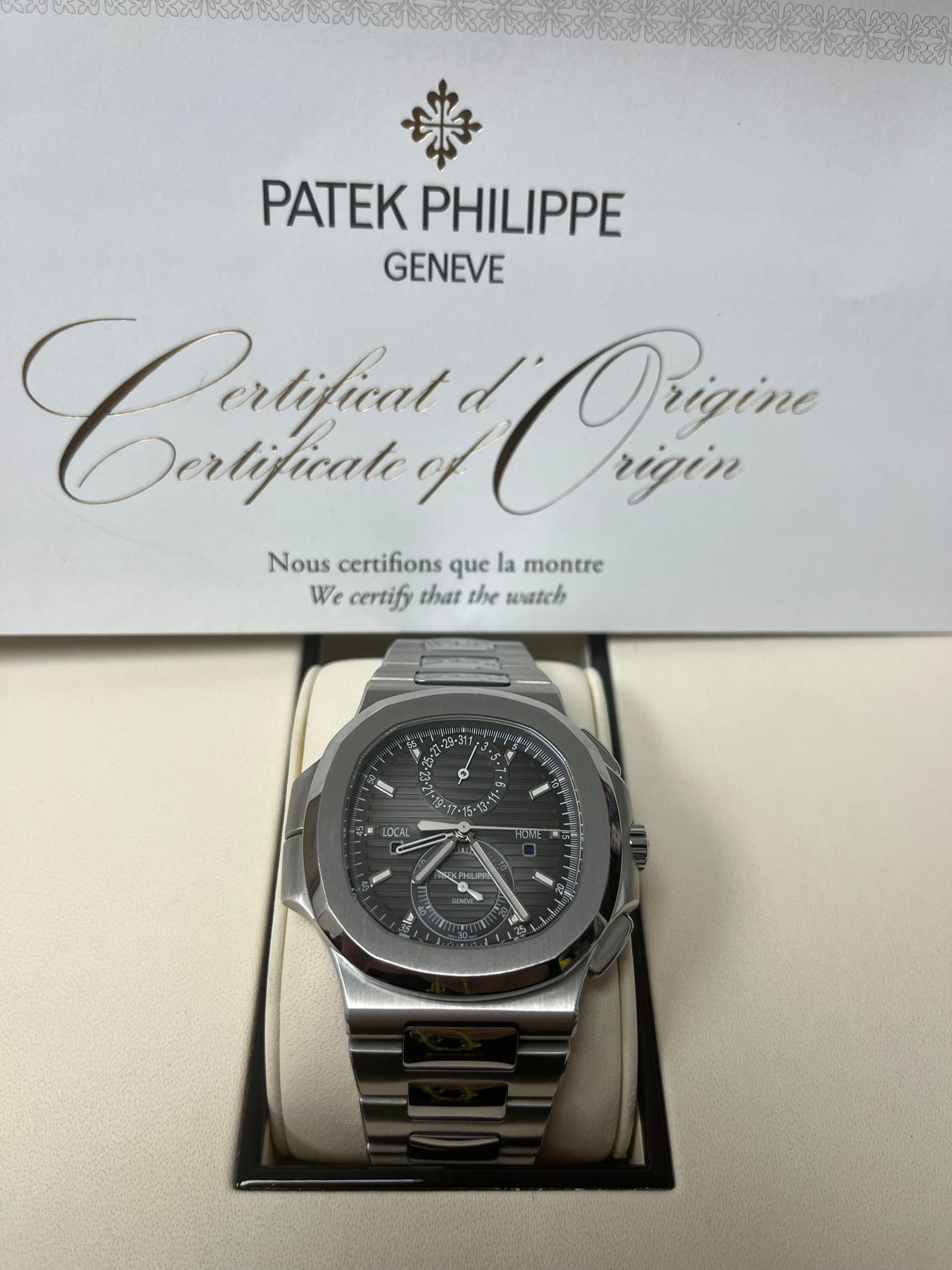 Nautilus Travel Time Chronograph Steel 5990/1A-001