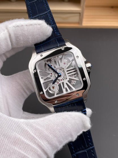 Santos-Dumont Skeleton Blue Strap