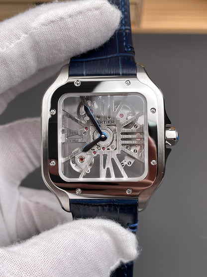 Santos-Dumont Skeleton Blue Strap